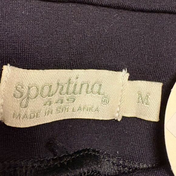 NWT Spartina Brooke Ponte Trouser Black Stretch Tummy Control M $128.00 - Picture 8 of 8